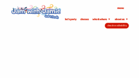 What Jamwithjamie.com website looked like in 2016 (7 years ago)