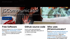 What Jscommunicator.org website looked like in 2016 (7 years ago)