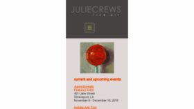 What Juliecrews.com website looked like in 2016 (7 years ago)
