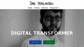 What Jansedlacek.net website looked like in 2016 (7 years ago)