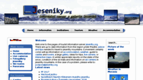 What Jeseniky.org website looked like in 2016 (7 years ago)
