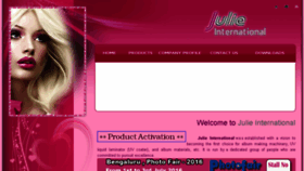 What Julieinternational.com website looked like in 2017 (7 years ago)