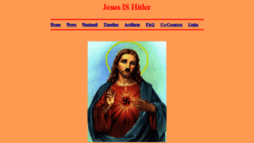 What Jesusishitler.net website looked like in 2017 (7 years ago)