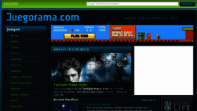 What Juegorama.com website looked like in 2011 (12 years ago)