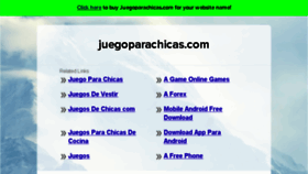 What Juegoparachicas.com website looked like in 2017 (7 years ago)