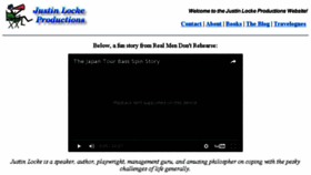 What Justinlocke.com website looked like in 2017 (9 years ago)