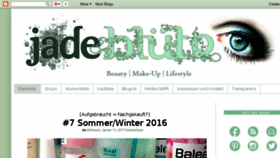 What Jadebluete.com website looked like in 2017 (7 years ago)