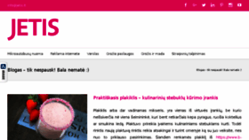 What Jetis.lt website looked like in 2017 (7 years ago)