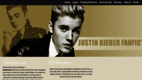 What Justinbieberfanfictionplus.com website looked like in 2017 (7 years ago)