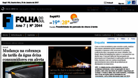 What Jornalfolhadosul.com.br website looked like in 2017 (7 years ago)