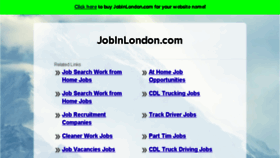 What Jobinlondon.com website looked like in 2017 (7 years ago)