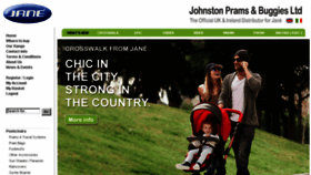 What Johnstonprams.co.uk website looked like in 2017 (7 years ago)