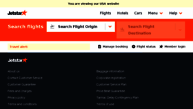 What Jetstar.com website looked like in 2017 (7 years ago)