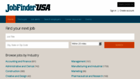 What Jobfinderusa.com website looked like in 2017 (7 years ago)