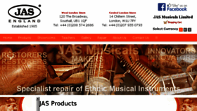 What Jas-musicals.com website looked like in 2017 (7 years ago)
