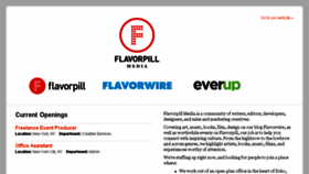 What Jobs.flavorpill.com website looked like in 2017 (7 years ago)