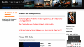 What Jollenkreuzer.de website looked like in 2017 (7 years ago)