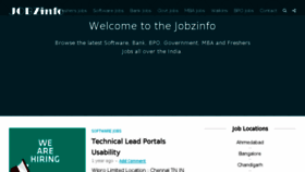 What Jobzinfo.com website looked like in 2017 (7 years ago)