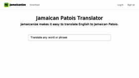 What Jamaicanize.com website looked like in 2017 (7 years ago)