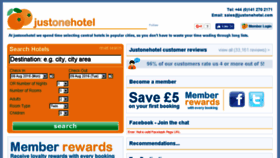 What Justonehotel.com website looked like in 2017 (7 years ago)