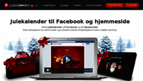 What Julekalender.dk website looked like in 2017 (7 years ago)