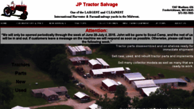 What Jptractorsalvage.com website looked like in 2017 (7 years ago)