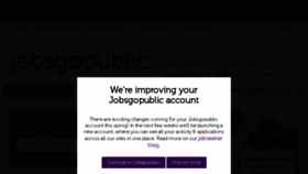 What Jobsgopublic.com website looked like in 2017 (7 years ago)