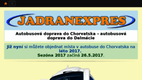 What Jadranexpres.cz website looked like in 2017 (7 years ago)