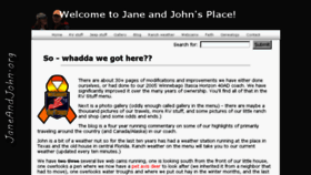 What Janeandjohn.org website looked like in 2017 (7 years ago)