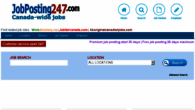 What Jobposting247.com website looked like in 2017 (7 years ago)