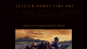 What Jessicahenryfineart.com website looked like in 2017 (7 years ago)
