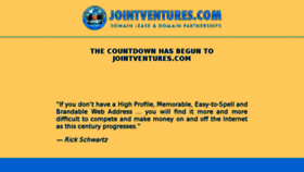 What Jointventures.com website looked like in 2017 (7 years ago)