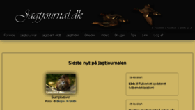 What Jagtjournal.dk website looked like in 2017 (7 years ago)