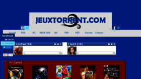 What Jeuxtorrent.com website looked like in 2017 (6 years ago)