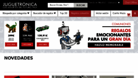 What Juguetronica.com website looked like in 2017 (6 years ago)
