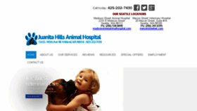 What Juanitahillsanimalhospital.com website looked like in 2017 (7 years ago)