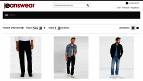 What Jeanswear.cz website looked like in 2017 (7 years ago)