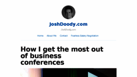 What Joshdoody.com website looked like in 2017 (8 years ago)