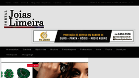 What Joiaslimeira.com.br website looked like in 2017 (7 years ago)