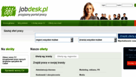 What Jobdesk.pl website looked like in 2017 (7 years ago)