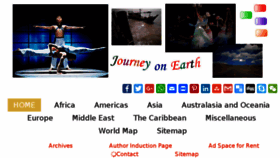 What Journeyonearth.com website looked like in 2017 (6 years ago)