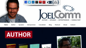 What Joelcomm.com website looked like in 2017 (6 years ago)