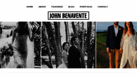 What Johnbenavente.com.au website looked like in 2017 (6 years ago)