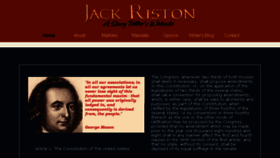 What Jackriston.com website looked like in 2017 (6 years ago)