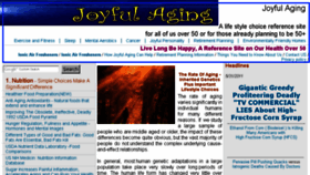 What Joyfulaging.com website looked like in 2017 (6 years ago)