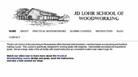 What Jdlohrschoolofwoodworking.com website looked like in 2017 (6 years ago)