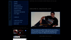 What Joeygowdy.com website looked like in 2017 (6 years ago)