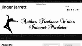 What Jingerjarrett.com website looked like in 2017 (6 years ago)