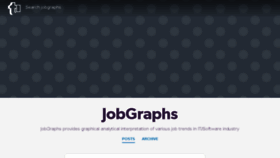 What Jobgraphs.com website looked like in 2017 (6 years ago)