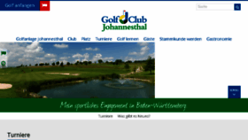 What Johannesthal.de website looked like in 2017 (6 years ago)